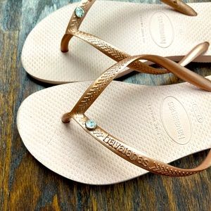 Havaianas Slim Crystal Glamour Flip Flop